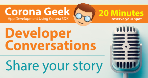 Corona Geek Developer Conversations Promo
